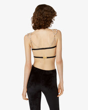 Load image into Gallery viewer, Gcds Bling Velvet Bra | Women Tops Black | GCDS®
