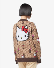 Load image into Gallery viewer, Hello Kitty monogram cardigan: Women Knitwear Brown | GCDS
