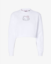 Load image into Gallery viewer, Hello Kitty cropped crewneck: Women Hoodies White | GCDS

