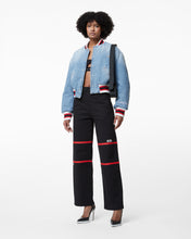 Load image into Gallery viewer, Hello Kitty Denim Bomber | Women Outerwear New Light Blue | GCDS Spring/Summer 2023
