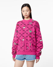 Load image into Gallery viewer, Hello Kitty Jacquard Sweater | Women Knitwear Fuchsia | GCDS Spring/Summer 2023
