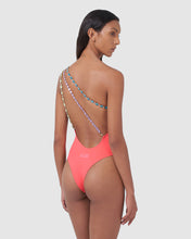Load image into Gallery viewer, Diva swimsuit: Women Swimwear Coral | GCDS
