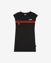 Load image into Gallery viewer, Junior Gcds Low Logo Band T-Shirt Dress: Girl Dresses Black | GCDS Spring/Summer 2023
