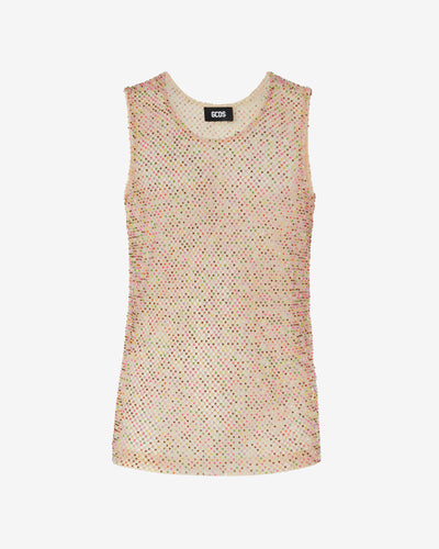 Embroidered Tulle Long Sleeve Top | Men T-shirts Multicolor | GCDS Spring/Summer 2023
