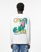 Load image into Gallery viewer, Surfing Wirdo Printed Long Sleeves T-Shirt | Men T-shirts White | GCDS Spring/Summer 2023
