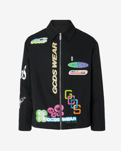 Load image into Gallery viewer, Gcds Hentai Canvas Coach Jacket | Men Outerwear Black | GCDS Spring/Summer 2023
