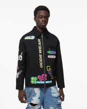Load image into Gallery viewer, Gcds Hentai Canvas Coach Jacket | Men Outerwear Black | GCDS Spring/Summer 2023
