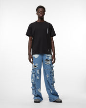 Load image into Gallery viewer, Ripped Ultracargo Denim Trousers | Men Trousers New Light Blue | GCDS Spring/Summer 2023
