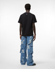 Load image into Gallery viewer, Ripped Ultracargo Denim Trousers | Men Trousers New Light Blue | GCDS Spring/Summer 2023
