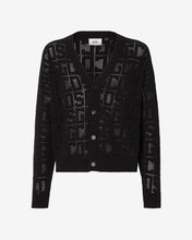 Load image into Gallery viewer, Gcds Monogram Macramè Cardigan | Men Knitwear Black | GCDS Spring/Summer 2023
