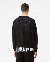 Load image into Gallery viewer, Gcds Monogram Macramè Cardigan | Men Knitwear Black | GCDS Spring/Summer 2023
