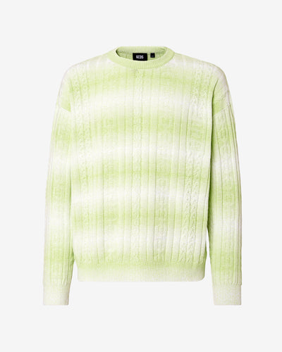 Gcds Braids Degradé Sweater | Men Knitwear Lime | GCDS Spring/Summer 2023