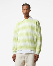 Load image into Gallery viewer, Gcds Braids Degradé Sweater | Men Knitwear Lime | GCDS Spring/Summer 2023
