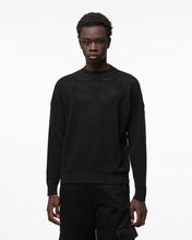 Load image into Gallery viewer, Gcds Logo Macramè Sweater | Men Knitwear Black | GCDS Spring/Summer 2023
