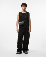 Load image into Gallery viewer, Gcds Monogram Macramè Tank Top | Men Knitwear Black | GCDS Spring/Summer 2023
