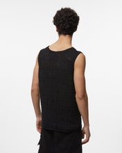Load image into Gallery viewer, Gcds Monogram Macramè Tank Top | Men Knitwear Black | GCDS Spring/Summer 2023
