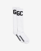 Load image into Gallery viewer, Mid Calf Band Logo Socks | Men Socks White | GCDS Spring/Summer 2023
