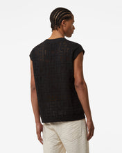 Load image into Gallery viewer, Gcds Monogram Macramè Gilet | Men Knitwear Black | GCDS Spring/Summer 2023
