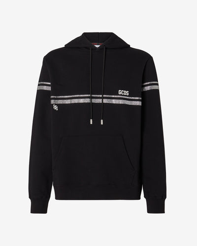 Bling Gcds Regular Hoodie | Men Hoodie Black | GCDS Spring/Summer 2023