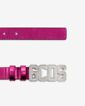 Load image into Gallery viewer, Metallic Logo Belt | Women Belts Fuchsia | GCDS Spring/Summer 2023
