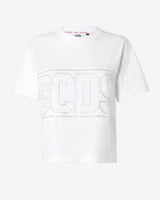 Load image into Gallery viewer, Bling Gcds Logo T-Shirt | Women T-shirts White | GCDS Spring/Summer 2023
