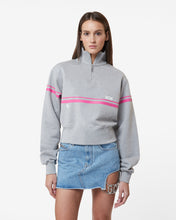 Load image into Gallery viewer, Gcds Bliss Half Zip Sweatshirt | Women Hoodie Grey | GCDS Spring/Summer 2023
