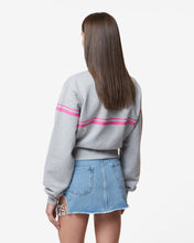 Load image into Gallery viewer, Gcds Bliss Half Zip Sweatshirt | Women Hoodie Grey | GCDS Spring/Summer 2023
