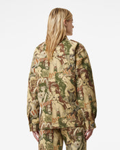Load image into Gallery viewer, Gcds Hentai Overshirt | Women Outerwear Military Green | GCDS Spring/Summer 2023
