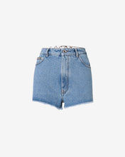 Load image into Gallery viewer, Gcds Bling Denim Shorts | Women Trousers New Light Blue | GCDS Spring/Summer 2023
