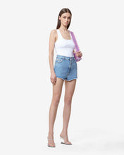 Load image into Gallery viewer, Gcds Bling Denim Shorts | Women Trousers New Light Blue | GCDS Spring/Summer 2023
