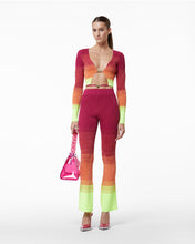 Load image into Gallery viewer, Lurex Degradé Mini Cardigan | Women Knitwear Fuchsia | GCDS Spring/Summer 2023
