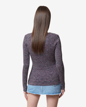 Load image into Gallery viewer, Lurex Melange Logo Clip Cardigan | Women Knitwear Multicolor | GCDS Spring/Summer 2023
