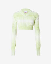 Load image into Gallery viewer, Gcds Braids Crop Top | Women Knitwear Lime | GCDS Spring/Summer 2023
