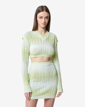 Load image into Gallery viewer, Gcds Braids Crop Top | Women Knitwear Lime | GCDS Spring/Summer 2023
