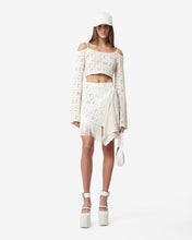 Load image into Gallery viewer, Gcds Monogram Macramé Sweater | Women Knitwear Off White | GCDS Spring/Summer 2023

