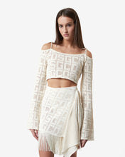 Load image into Gallery viewer, Gcds Monogram Macramé Sweater | Women Knitwear Off White | GCDS Spring/Summer 2023
