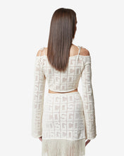 Load image into Gallery viewer, Gcds Monogram Macramé Sweater | Women Knitwear Off White | GCDS Spring/Summer 2023
