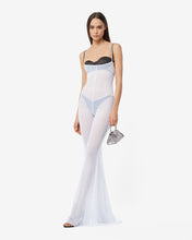 Load image into Gallery viewer, See Through Gown | Women Dress White | GCDS Spring/Summer 2023
