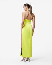 Load image into Gallery viewer, Bling Glossy Long Dress | Women Dress Yellow fluo | GCDS Spring/Summer 2023
