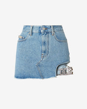 Load image into Gallery viewer, Gcds Bling Denim Skirt | Women Skirts New Light Blue | GCDS Spring/Summer 2023
