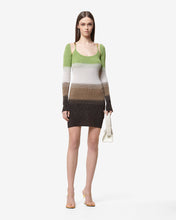 Load image into Gallery viewer, Lurex Degradé Mini Dress | Women Dress Military Green | GCDS Spring/Summer 2023
