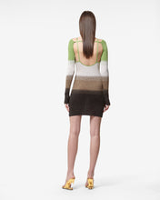 Load image into Gallery viewer, Lurex Degradé Mini Dress | Women Dress Military Green | GCDS Spring/Summer 2023
