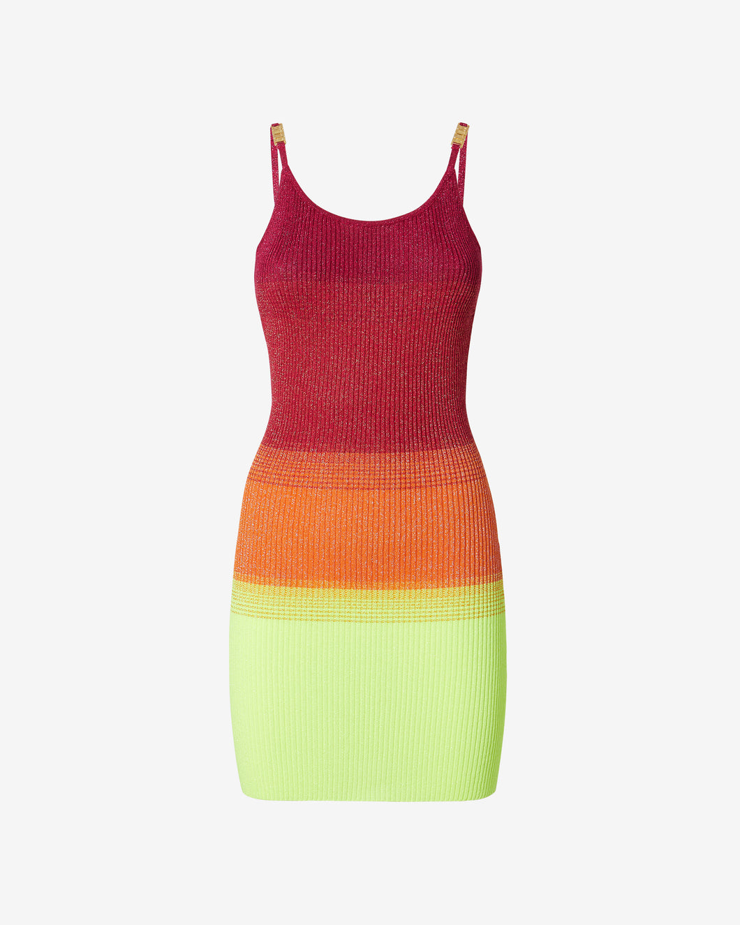 Lurex Degradé Tank Dress | Women Dress Fuchsia | GCDS Spring/Summer 2023