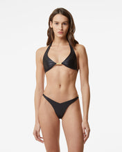 Load image into Gallery viewer, Metallic Logo Clip Slip | Women Swimwear Black | GCDS Spring/Summer 2023
